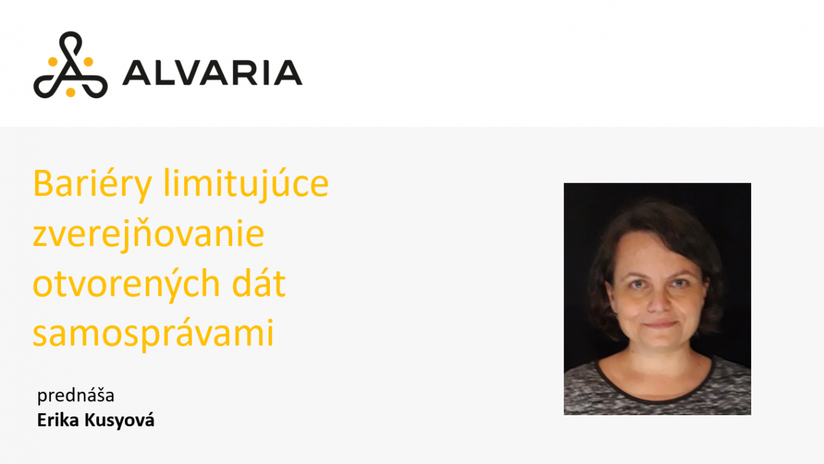 Bariéry limitujúce zverejňovanie otvorených dát samosprávami – Erika Kusyová
