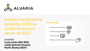 Analýza zverejňovania datasetov ústredných orgánov štátnej správy na portáli otvorených dát za rok 2022 - Lucia Lacika, Lukáš Jankovič a Martin Šechný