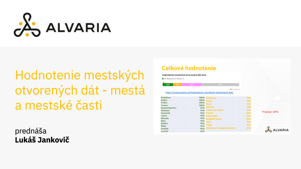 Hodnotenie samosprávnych otvorených dát - mestá a mestské časti - Lukáš Jankovič